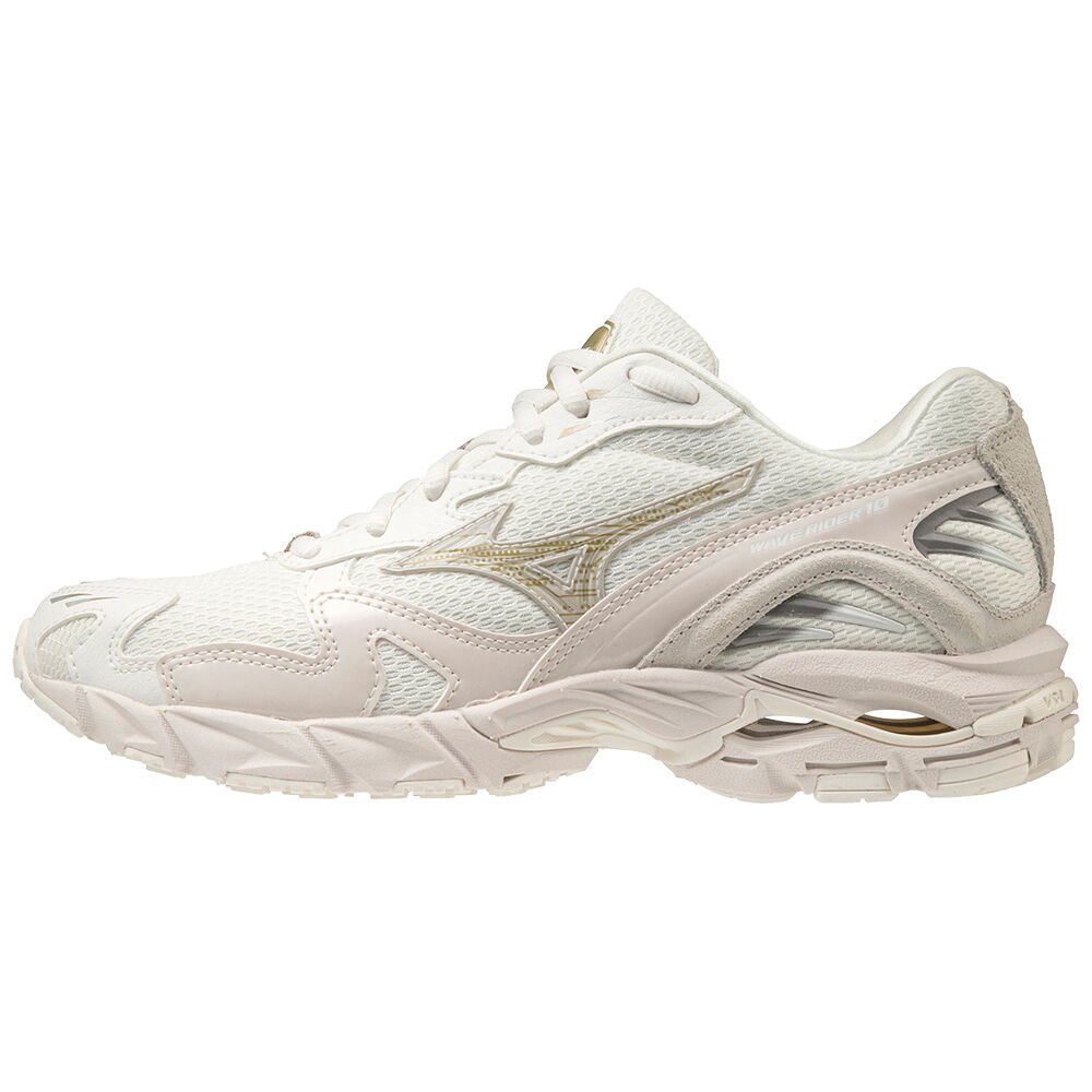 Scarpe Da Ginnastica Mizuno Wave Rider 10 Donna - Bianche - 42159-EMAW